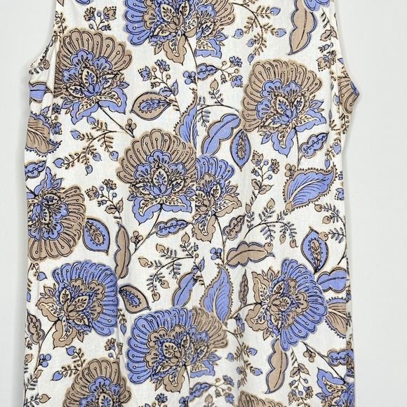 Tommy Hilfiger Paisley‎ Linen Sleeveless Dress Women's Size 10 - Picture 12 of 16